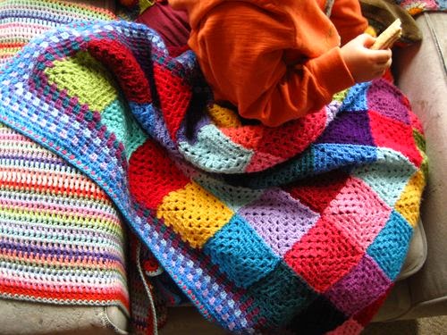 manta tejida crochet deco kids - Las mantas, un factor cool #HomeDecor